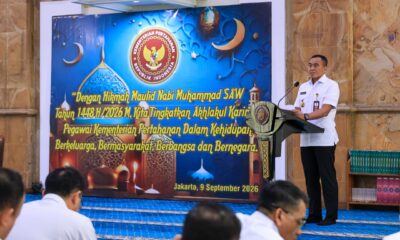 Kemhan Peringati Maulid Nabi Muhammad SAW 1448 H, Momentum Perkuat Akhlakul Karimah Insan Kemhan