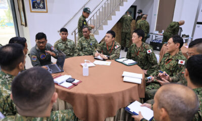 Koordinasi Persiapan Operasi Penanganan Karhutla di Kalimantan antara Kemhan, TNI dan Delegasi Jepang