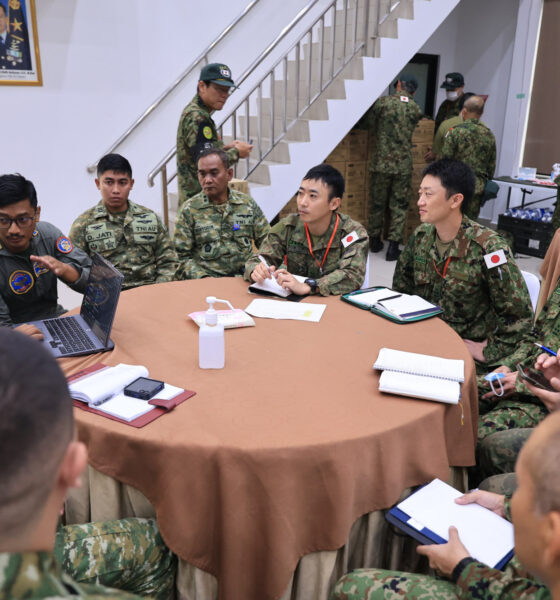 Koordinasi Persiapan Operasi Penanganan Karhutla di Kalimantan antara Kemhan, TNI dan Delegasi Jepang