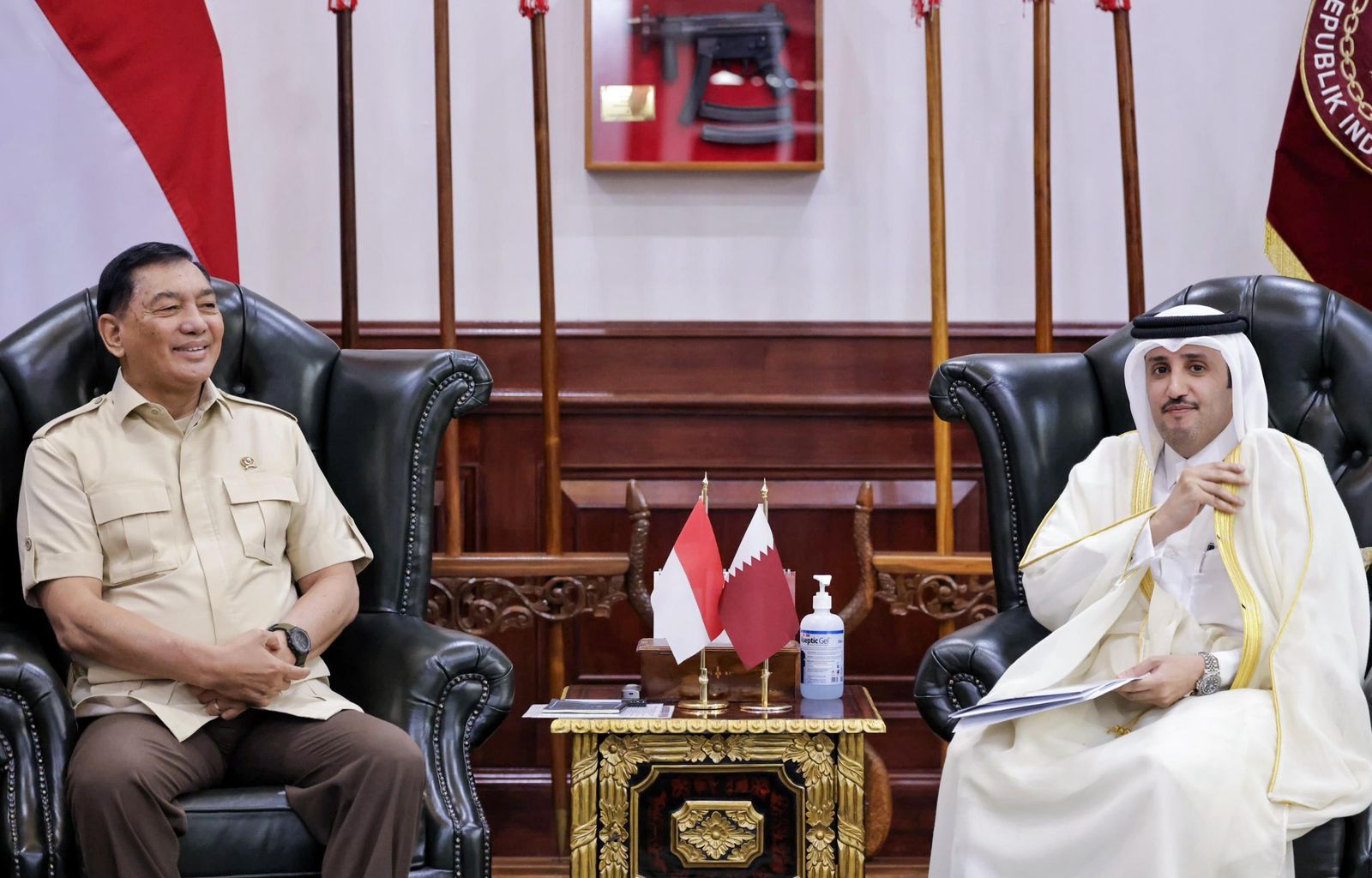 Menhan RI Terima Duta Besar Negara Qatar, Bahas Tindak Lanjut Kerja Sama Pertahanan