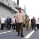Menhan Sjafrie Sambut dan Tinjau Kelayakan Kapal ITS Giuseppe Garibaldi