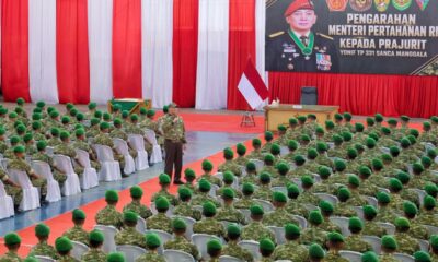 Menhan Sjafrie Tinjau Marshalling Area Yonif TP 331/Sanca Manggala: Kemampuan Menembak, Bela Diri dan Patroli adalah Kewajiban Prajurit