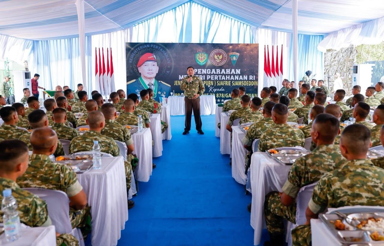 Menhan Tinjau Yonif TP 878/Galuh Pakuan, Tekankan Kesiapan Satuan dan Manfaat Nyata Bagi Masyarakat