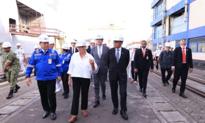 Wamenhan dan Menteri Angkatan Bersenjata Prancis Tinjau Pembangunan Kapal Selam Scorpène