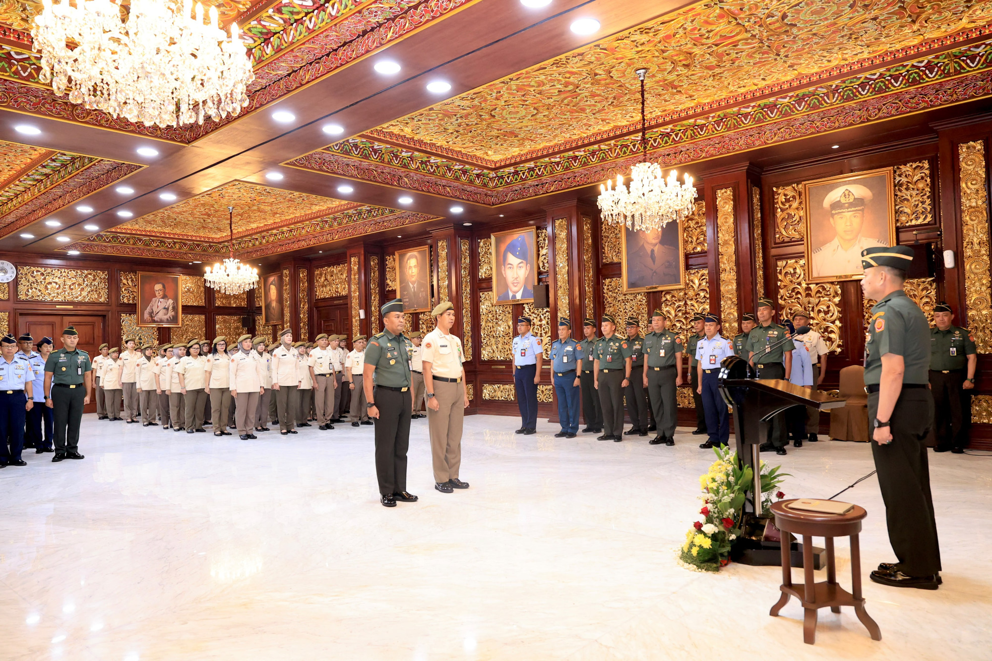 Karopeg Setjen Kemhan Pimpin Laporan Korps Kenaikan Pangkat TNI dan PNS Kemhan, Momentum Perkuat Tanggung Jawab dan Profesionalisme