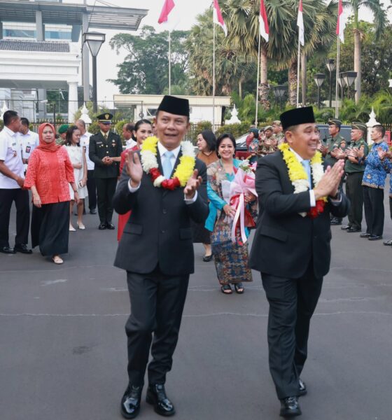 Keluarga Besar Kemhan Sambut Kedatangan Dua Wakil Menteri Pertahanan RI