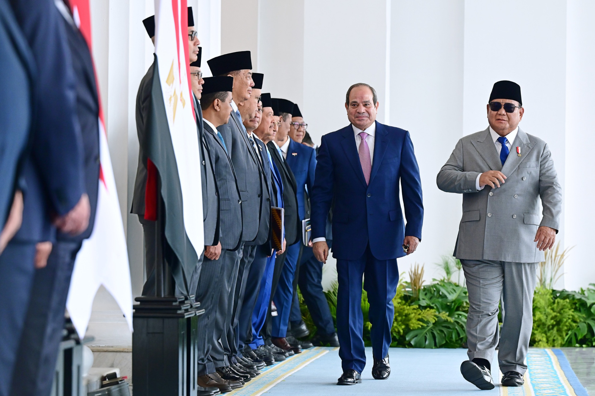 Menhan Dampingi Presiden Dalam Pertemuan Bilateral dengan Presiden Republik Arab Mesir