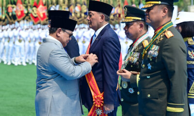 Menhan Hadiri HUT ke-81 TNI, Terima Bintang Mahaputera Adipurna
