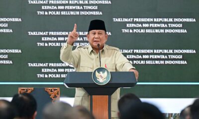 Menhan Hadiri Taklimat Presiden kepada 800 Perwira Tinggi TNI-Polri di Istana Kepresidenan