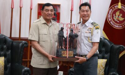 Menhan Sjafrie Terima Courtesy Call Athan Singapura, Apresiasi Dedikasi Selama Bertugas