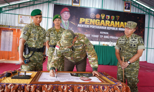 Menhan Tinjau Yonif TP 886/PJ di Tulungagung, Tekankan Kesiapsiagaan Prajurit Hadapi Risiko Kebakaran dan Kemampuan Tempur