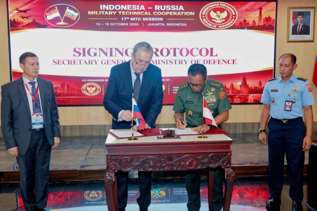 Sekjen Kemhan Resmi Tutup MTC ke-17 RI–Rusia, Dorong Penguatan Kerja Sama Teknik Militer dan Industri Pertahanan