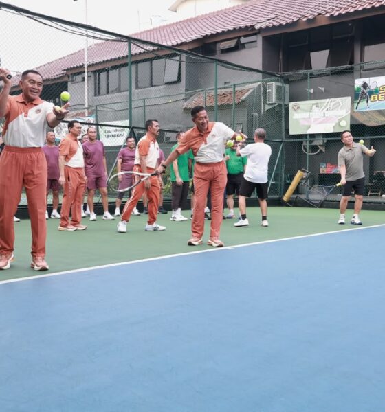 Wamenhan Buka Turnamen Tenis Lapangan Kemhan RI dan TNI dalam Rangka HUT ke-81 TNI